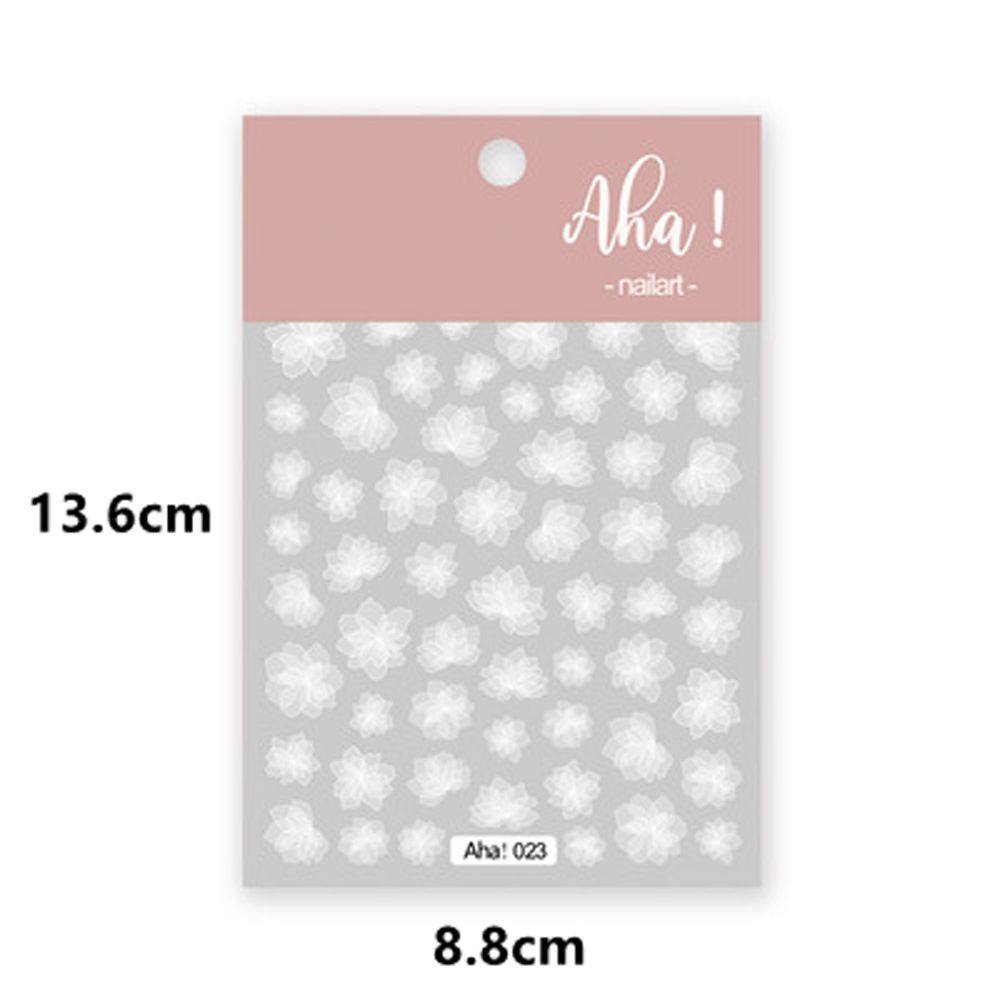 [Hàng mới về] Miếng dán trang trí móng tay in hoa và ngôi sao nhiều màu độc đáo DIY