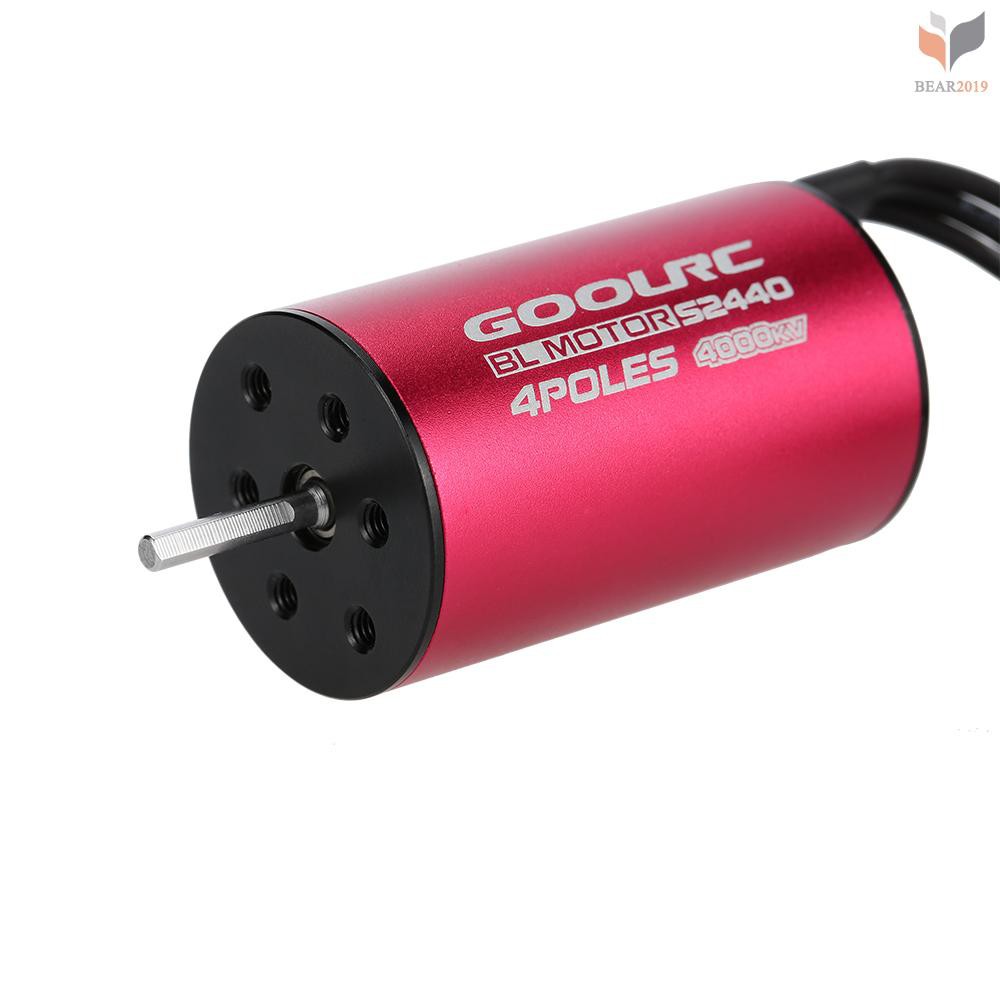 Động cơ không chổi than không cảm biến s440 4000kv chuyên dụng cho xe điều khiển 1/18
