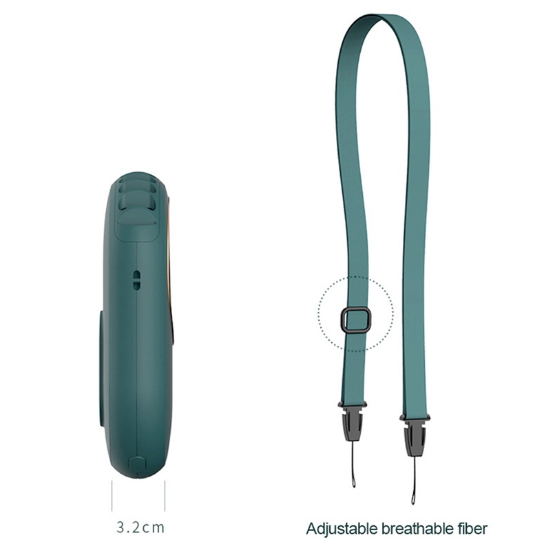 Quạt làm mát UARELIFFE mini 4 cấp độ gió cổng sạc USB có màn hình kỹ thuật số phong cách retro cho hoạt động ngoài trời
