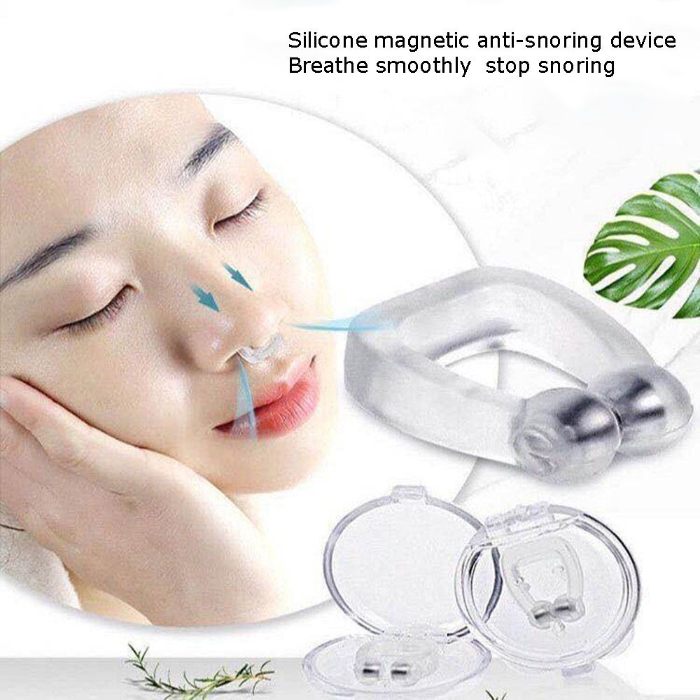 Đồ Dùng Sức Khỏe Tương Lai Dừng ​Kẹp Mũi Chống Ngáy Bằng Silicone Thiết Kế Từ Tính Tiện Dụng