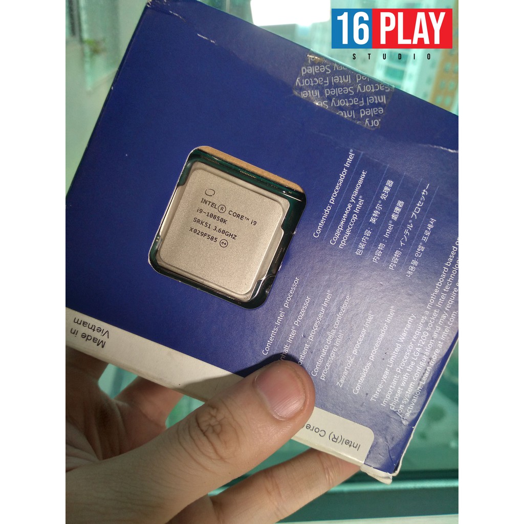 CPU xử lý Intel core i9 10850K (3.6GHz turbo up to 5.2GHz, 10 nhân 20 luồng, 20MB Cache, 95W) - Socket Intel LGA 1200
