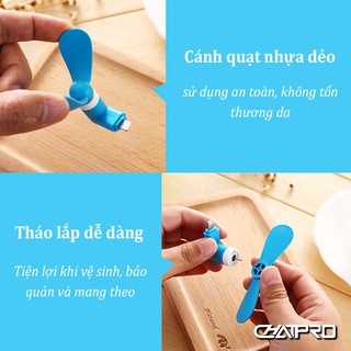 Quạt 2 cánh mini sử dụng cho điện thoại IPhone