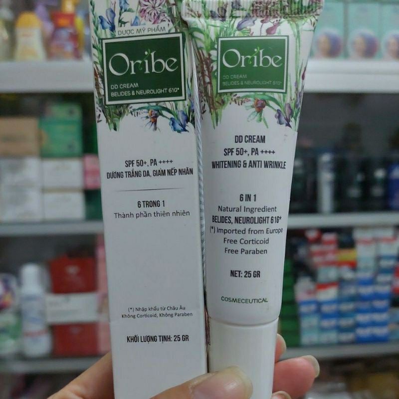 KEM NỀN TRANG ĐIỂM 6 IN 1 TỪ THIÊN NHIÊN DD CREAM ORIBE 25G_ LÀM ĐẸP CHỈ VỚI 1 BƯỚC TRANG ĐIỂM!