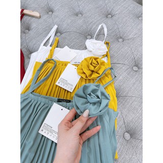 Maxi Yếm Hoa Cài Dập Ly sIÊU Xinh