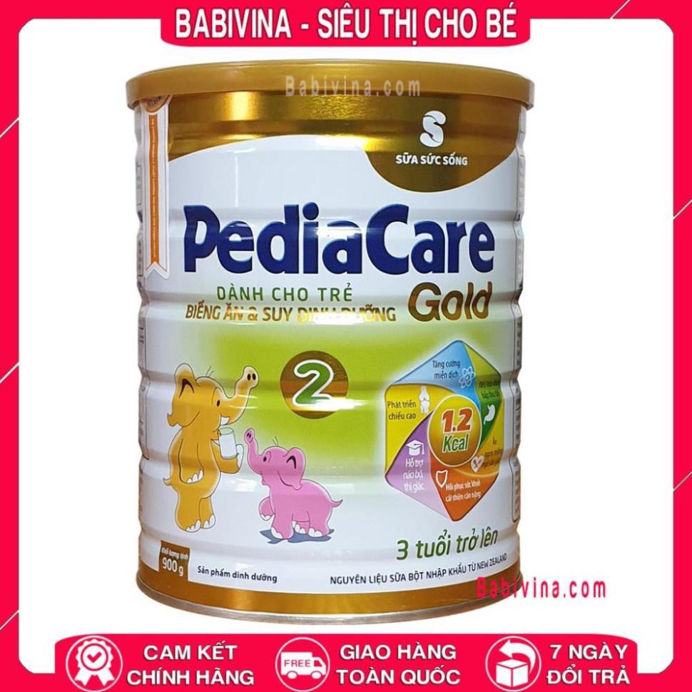 [LẺ GIÁ SỈ] Sữa Pediacare Gold 2 900g Viện Dinh Dưỡng Dành Cho Trẻ Biếng Ăn - Suy Dinh Dưỡng - Thấp Còi (pedia care)