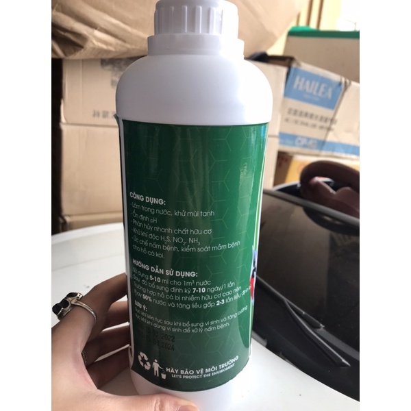 Vi sinh cho vào nước bể cá