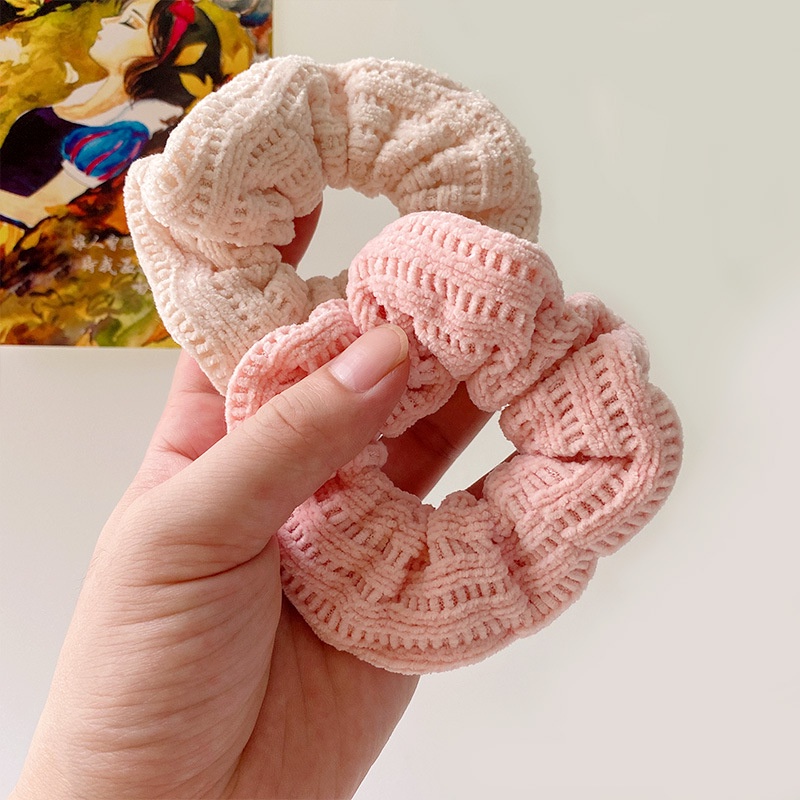 Dây Thun Cột Tóc Phong Cách Thu Đông Đơn Giản Mới