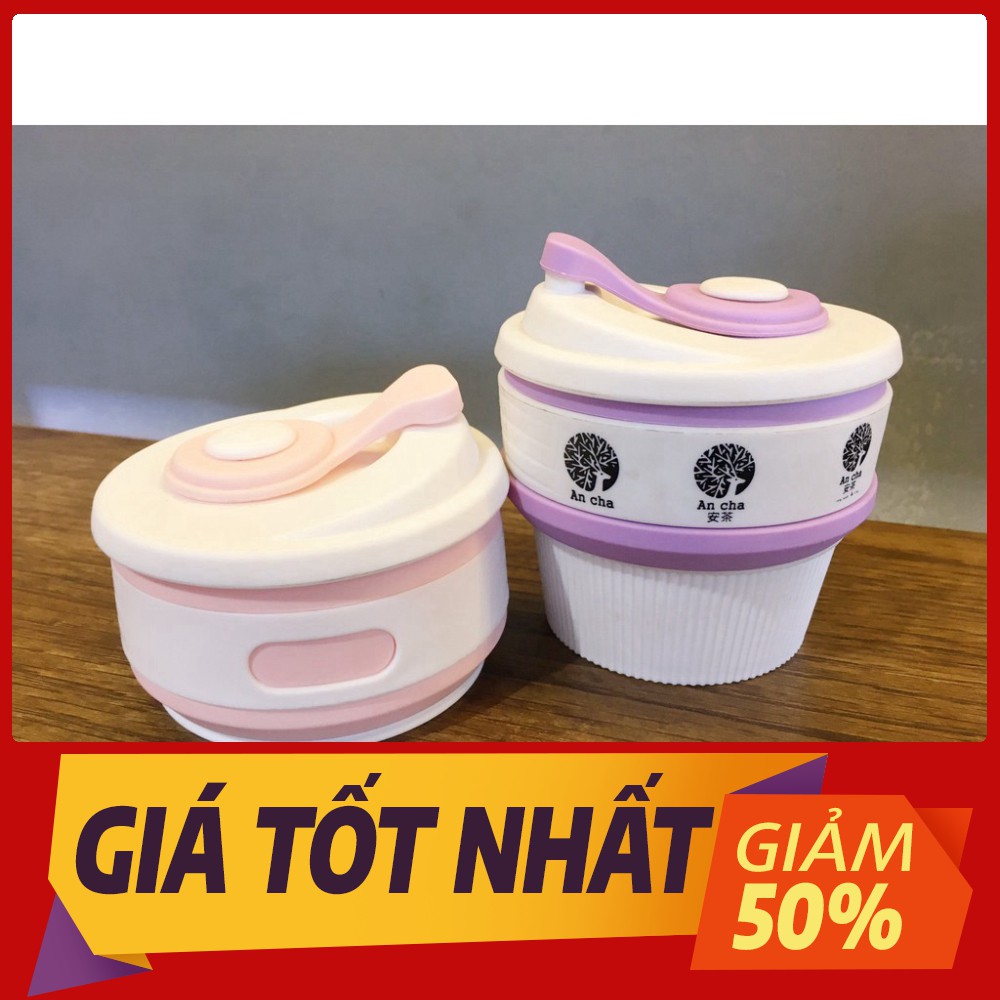 [Sale toàn shop] Cốc gấp gọn silicon bỏ túi