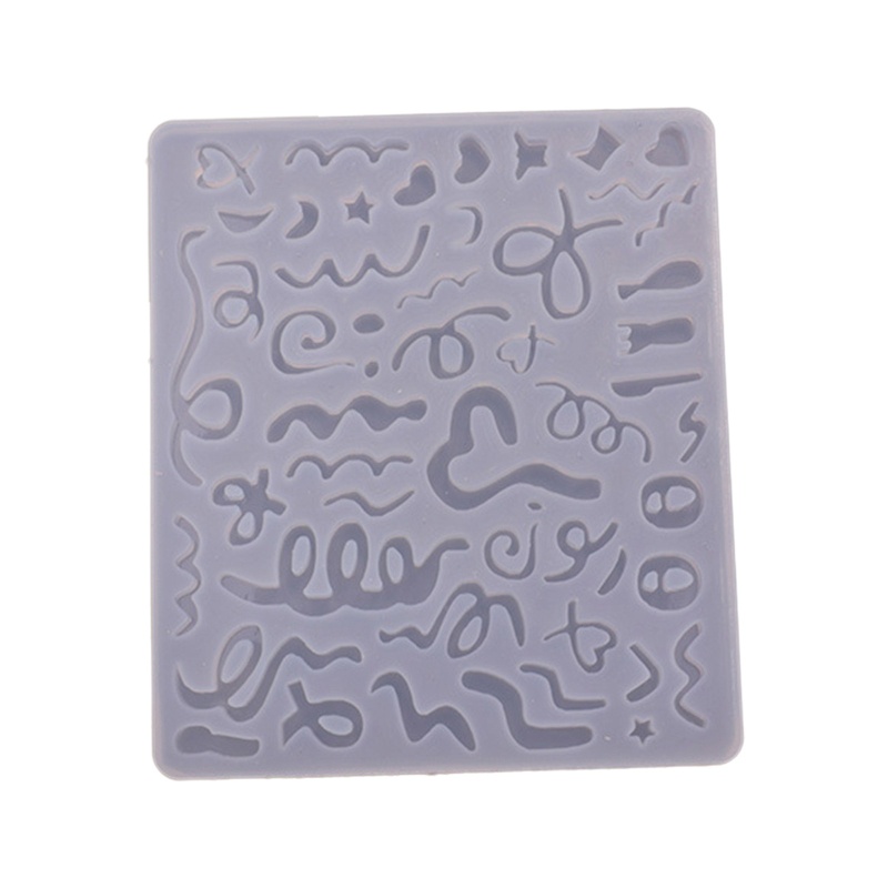 Arin Khuôn Silicone Mini Hình Trái Tim Ngôi Sao Mặt Trăng Pha Lê Cát Chảy Làm Bông Tai Trang Trí Bánh Kem DIY