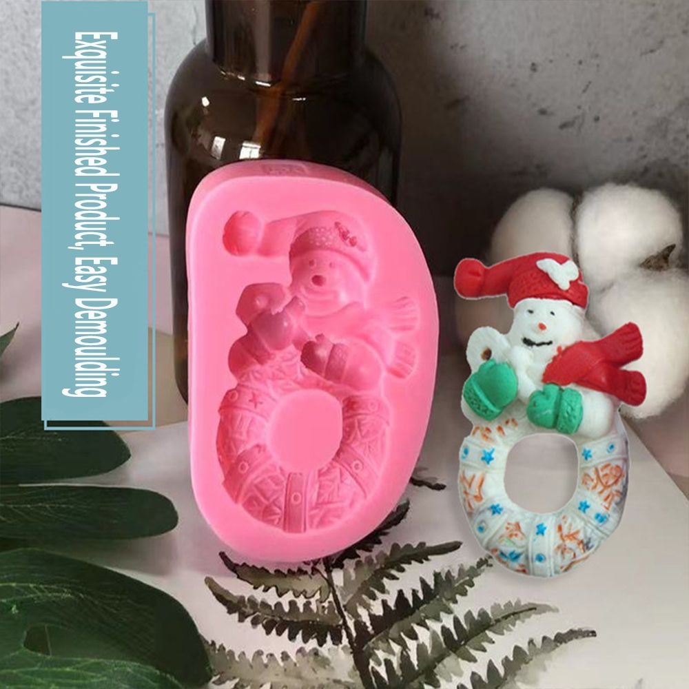 Khuôn Silicone Làm Bánh Kẹo Hình Ông Già Noel