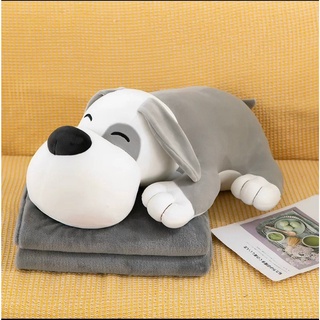 Gấu Bông Có Mền 3in1 Hình Chó Husky