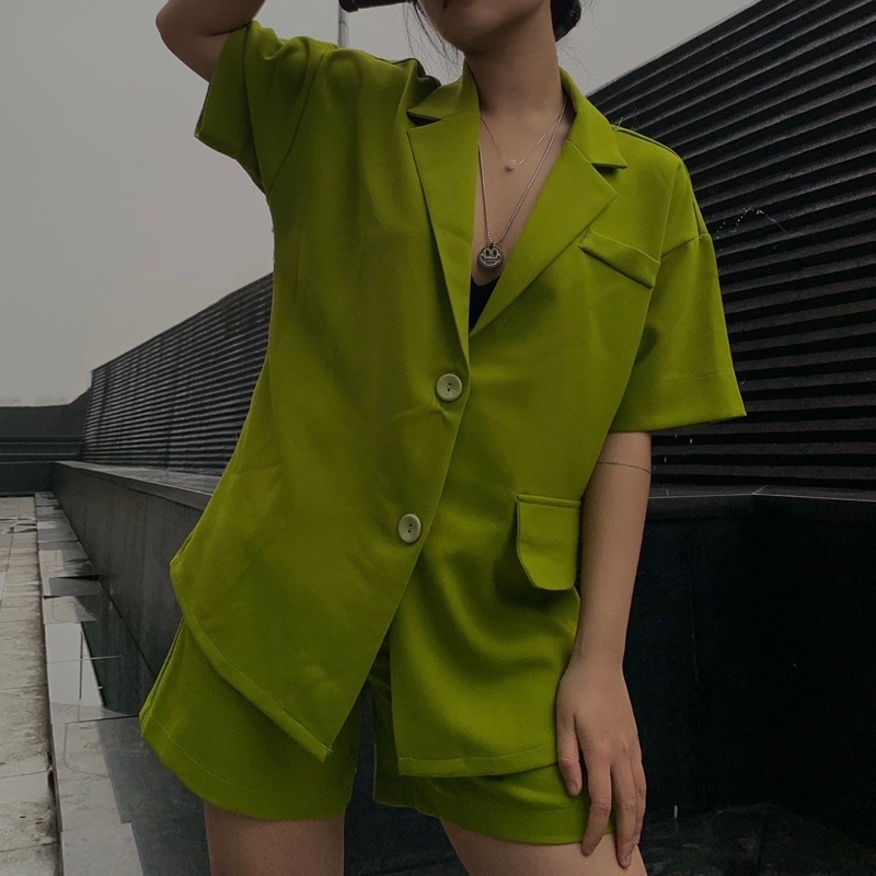 Set bộ Blazer cộc tay CCS68 by COCCACH