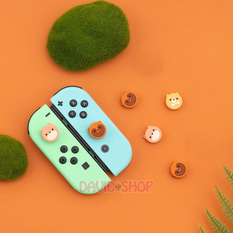 Núm bọc analog Cáo Đuôi Đỏ &amp; Hồ Ly hãng Geekshare cho Joy-Con - Nintendo Switch / Nintendo Switch Lite