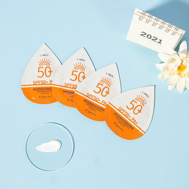 Kem chống nắng Laikou SPF50+ - Chống Nắng, Dưỡng Ẩm, Trắng Da 2g