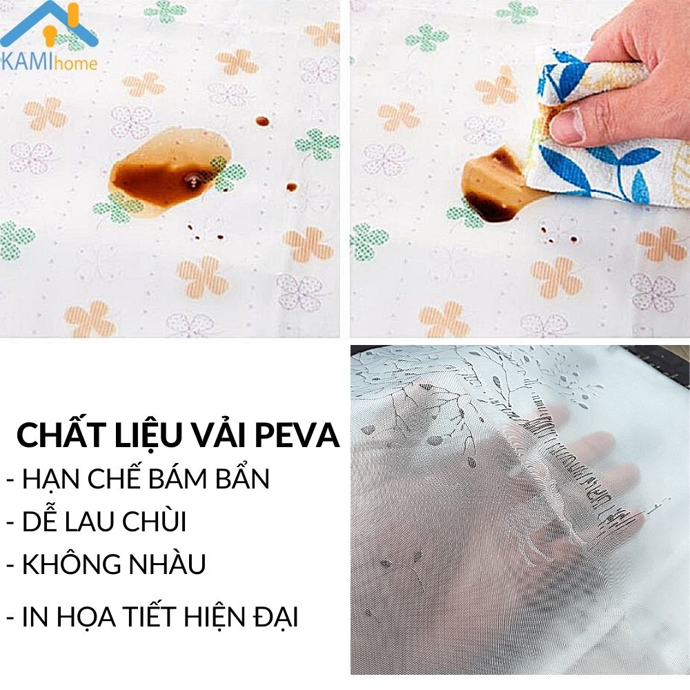 Tấm phủ tủ lạnh trang trí và chứa đồ chất liệu PEVA không thấm nước ít nhàu giảm bám bẩn mã 20061