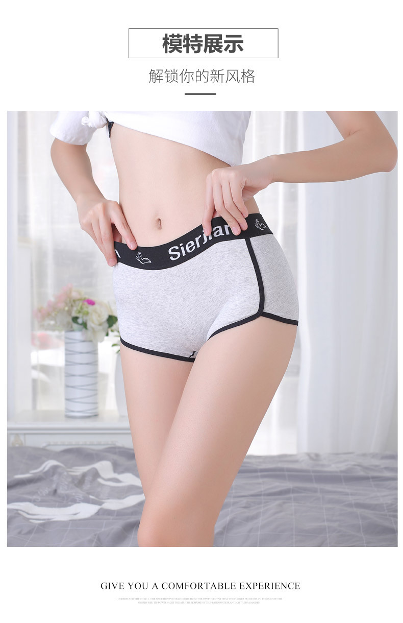 Quần Lót Boxer Vải Cotton Kiểu Thể Thao Cá Tính Cho Nam Và Nữ