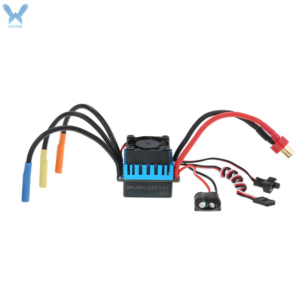 Shipped within 12 hours】 3650 3930KV/4P Brushless Motor & 45A Brushless ESC & LED Programming Card Combo Set for 1/10 RC Car RC Accessories[fun][rc]