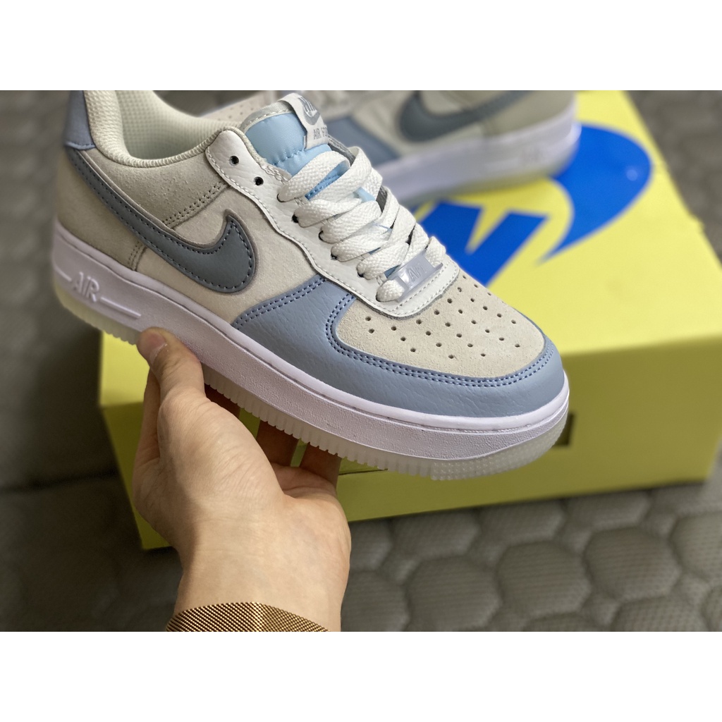 Giày Thể Thao Af1 Low Light Armory Blue Obsidian Mist - Xanh Trắng Bản S.C