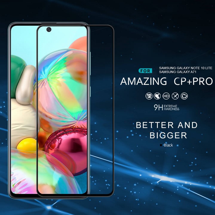 Cường lực full Samsung Note 10 Lite - A71 - M51 - F62 - M62 - M52 Nillkin CP+ Pro