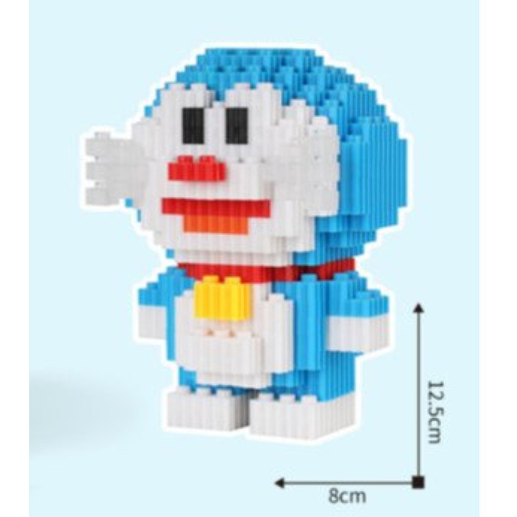 NANOBLOCKS - LẮP RÁP NHÂN VẬT DO RE MON- GIÁ BỘ  6 CON
