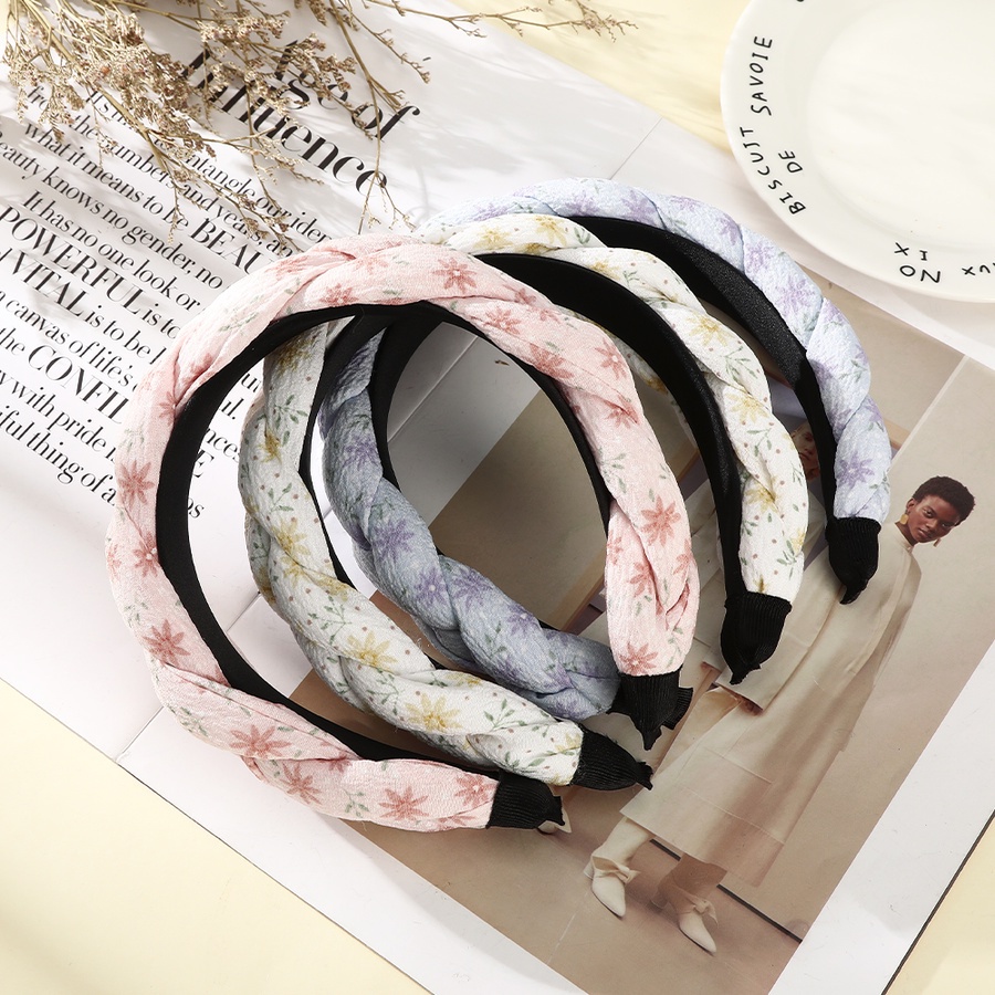 Băng Đô Cài Tóc In Họa Tiết Phong Cách Hàn Quốc Thời Trang Cho Nữ