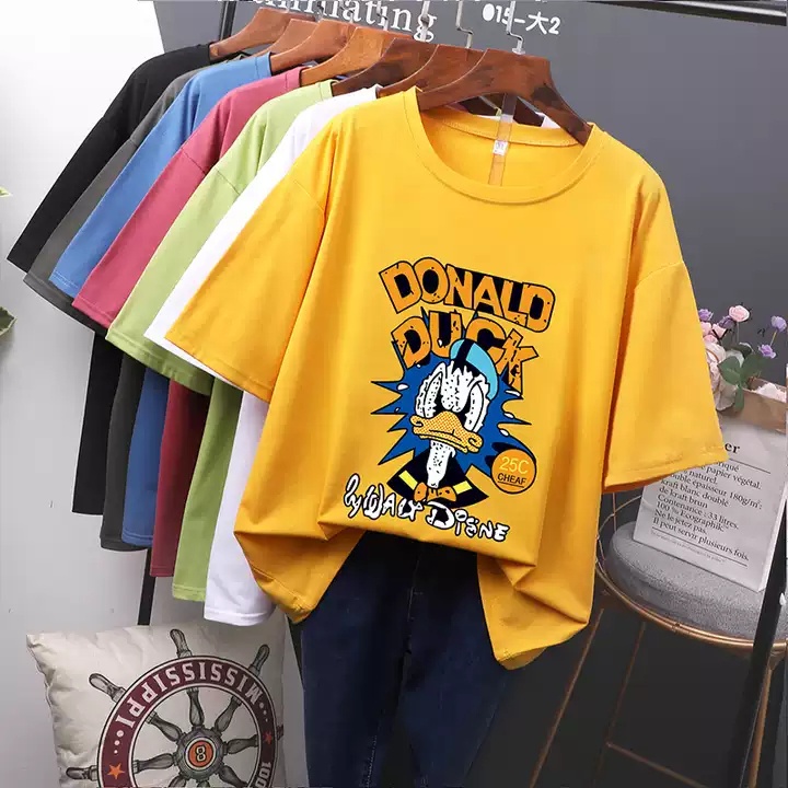 Áo Thun Tay Lỡ Donal Duck ATIN87 Vải Cotton Mềm, Co Giãn 4 Chiều - Áo Phông Unisex nam in nhiệt năng động, trẻ trung | BigBuy360 - bigbuy360.vn