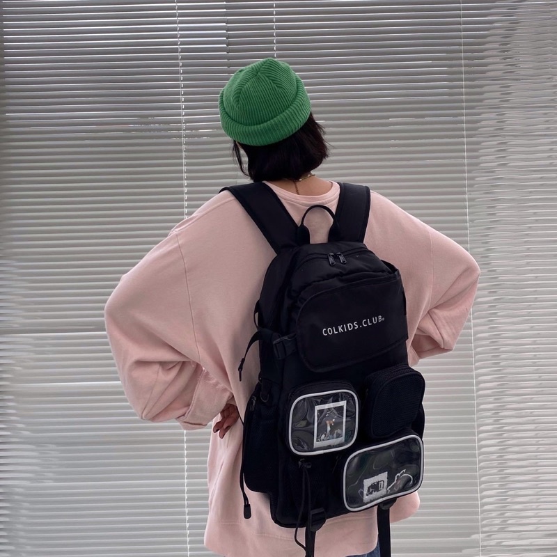 Balo Colkids Ss6 Backpack Chất Vải Canvas Cao Cấp Trượt Nước Cặp Đi Học Colkids Club Balo 2810 Shop