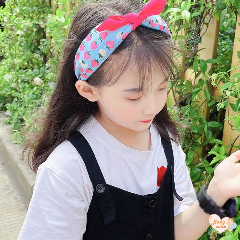 Băng Đô Đính Nơ Họa Tiết Hoạt Hình Dễ Thương Cho Bé