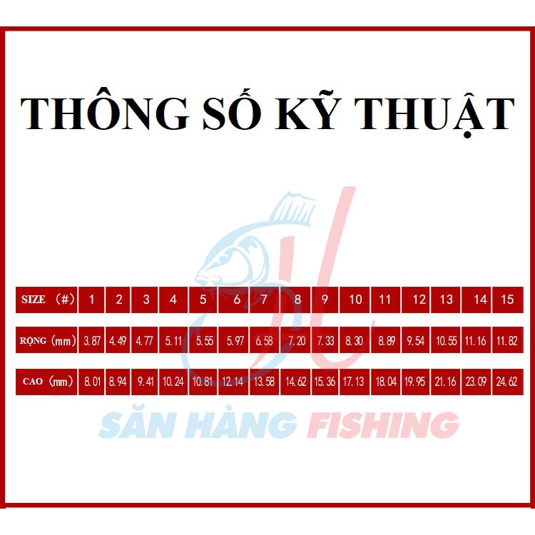 Lưỡi câu cá Nhật Bản, Lưỡi Cao Cấp Chuyên Câu Đài, Câu Đơn Super Sharp