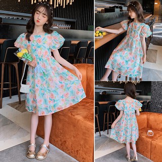 Áo đầm đẹp cho bé gái mập 3-13 tuổi☑️ váy mùa hè cho bé gái lớn 20kg 25kg 30kg 35kg 40kg ☑️ váy công chúa elsa
