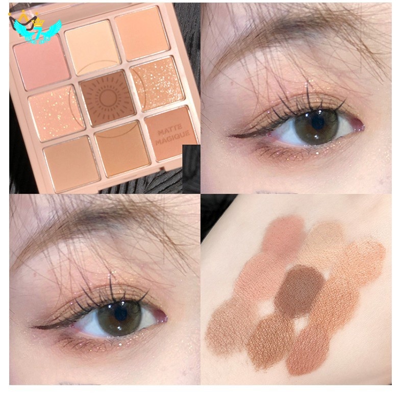 Bảng Phấn Mắt 9 Màu Lì Kháng Nước Và Mồ Hôi Lâu Trôi