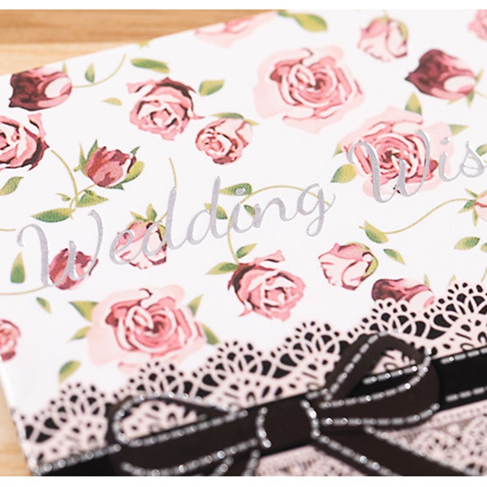 Thiệp chúc mừng sinh nhật/ tiệc cưới xinh xắn tùy chọn màu sắc và họa tiết