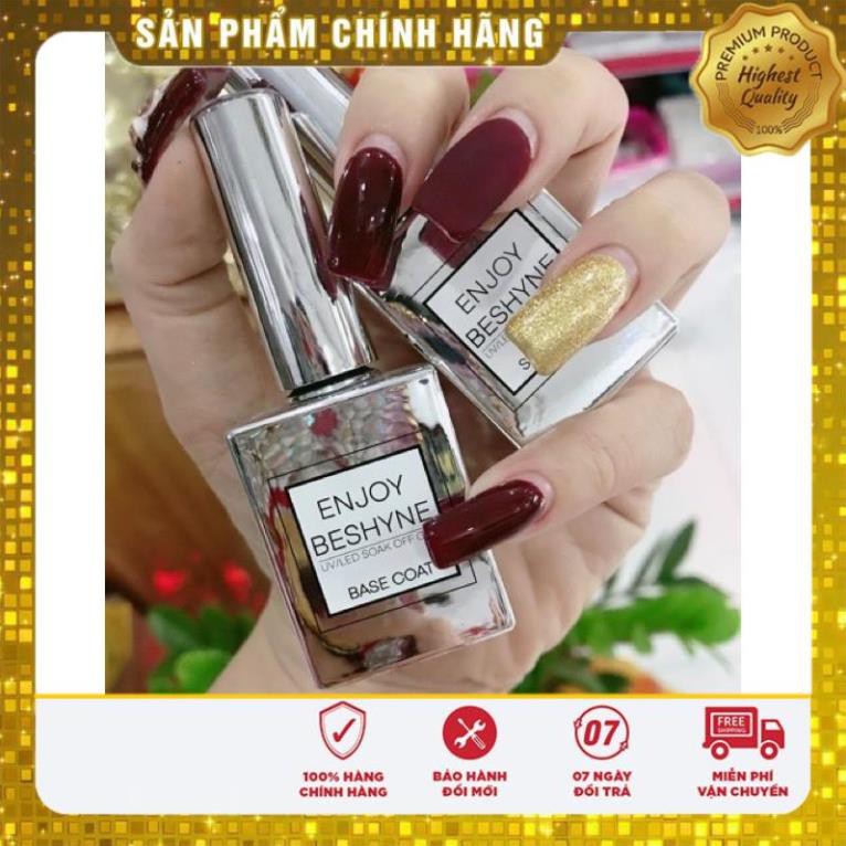 Bộ 3 ENJOY BESHYNE chai liên kết bóng top lỳ sơn móng siêu bóng