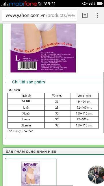 Quần lót giấy travel mate 5 quần/bao (sẵn SLL) | BigBuy360 - bigbuy360.vn