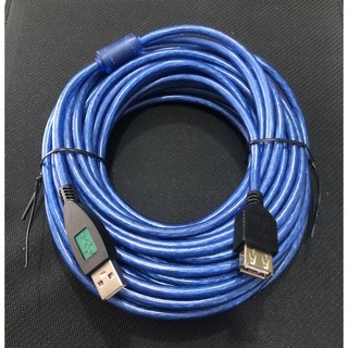 Cáp nối dài cổng usb dài 10 mét màu xanh