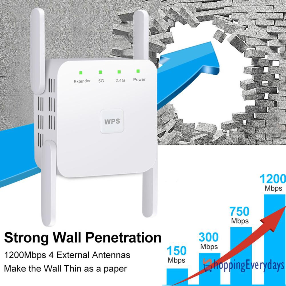 Thiết Bị Khuếch Đại Tín Hiệu Wifi 4 Nấc 2.4ghz 5.8ghz 1200mbps | BigBuy360 - bigbuy360.vn