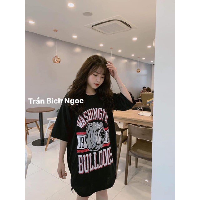 [Siêu phẩm]  ĐẦM THUN SUÔNG BULLDOG OVERSIZE DRESS - ĐẦM FROM RỘNG