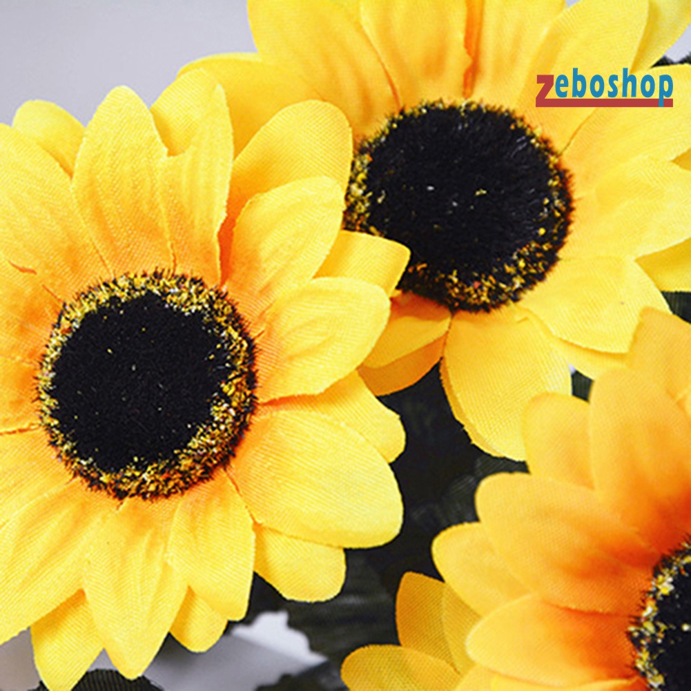 1 Bó 7 Bông Hoa Hướng Dương Giả Bằng Lụa