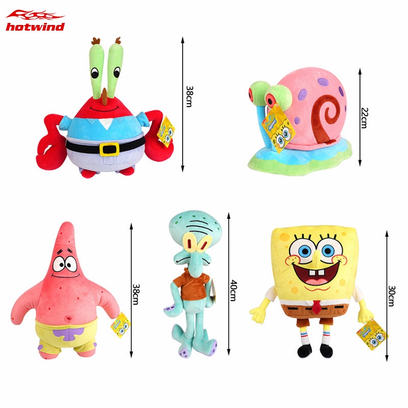 Đồ chơi thú nhồi bông mềm chủ đề hoạt hình Spongebob nhiều phong cách tùy chọn