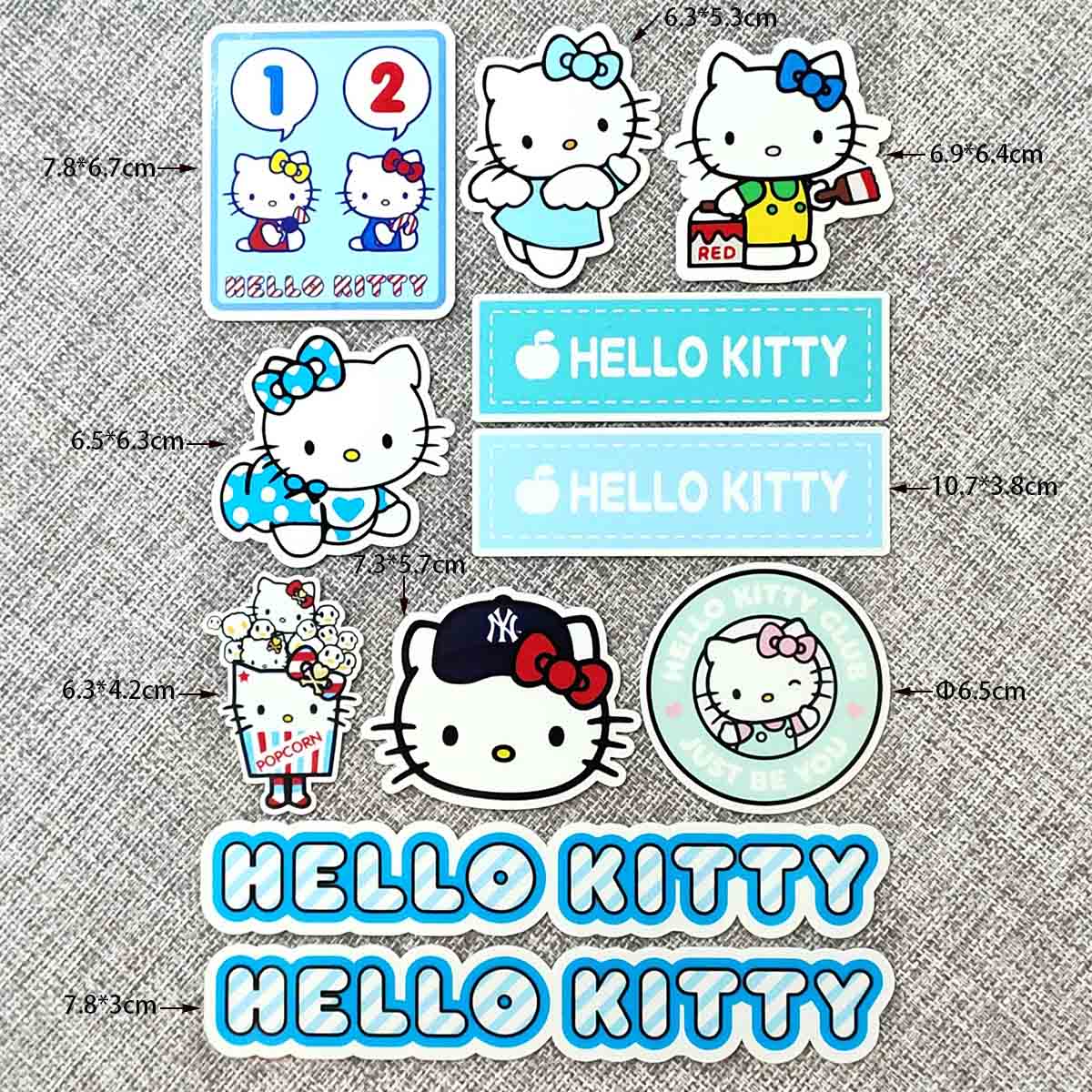 Hình Dán Hello Kitty Phản Quang Trang Trí Xe Mô Tô