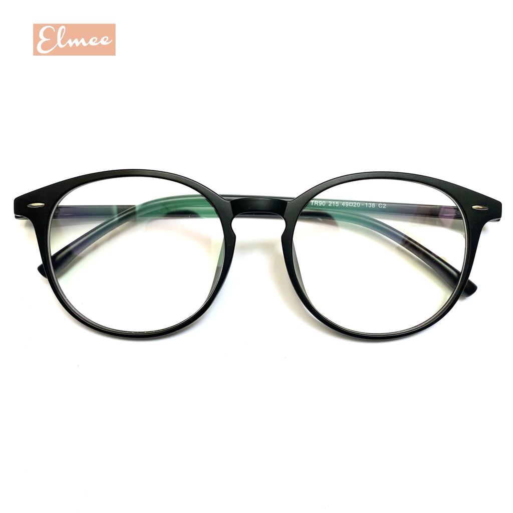 Gọng kính cận nhựa dẻo mắt tròn Elmee E215 màu sắc trẻ trung cá tính
