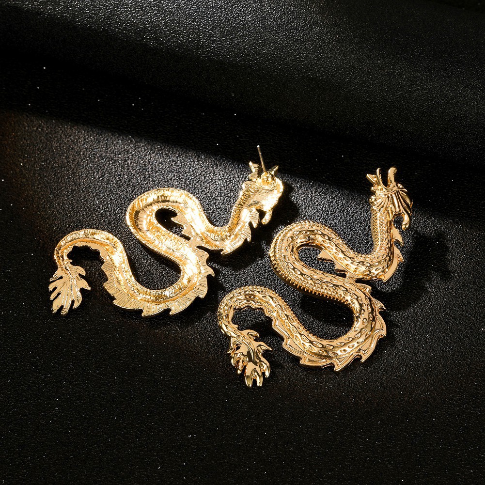 Đôi Bông Tai Hình Rồng Thời Trang Cho Nữ