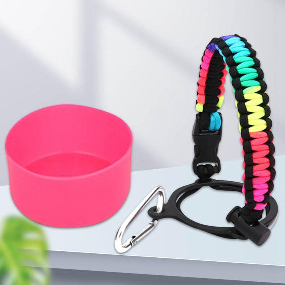 1 Bộ Bình Đựng Nước Miệng Rộng Có Tay Cầm Và Dây Thừng