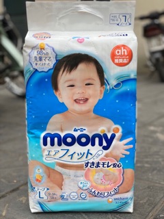 Tã dán/quần Moony nội địa Nhật Nb96/S90/M68/M64/L58/L50/Xl44
