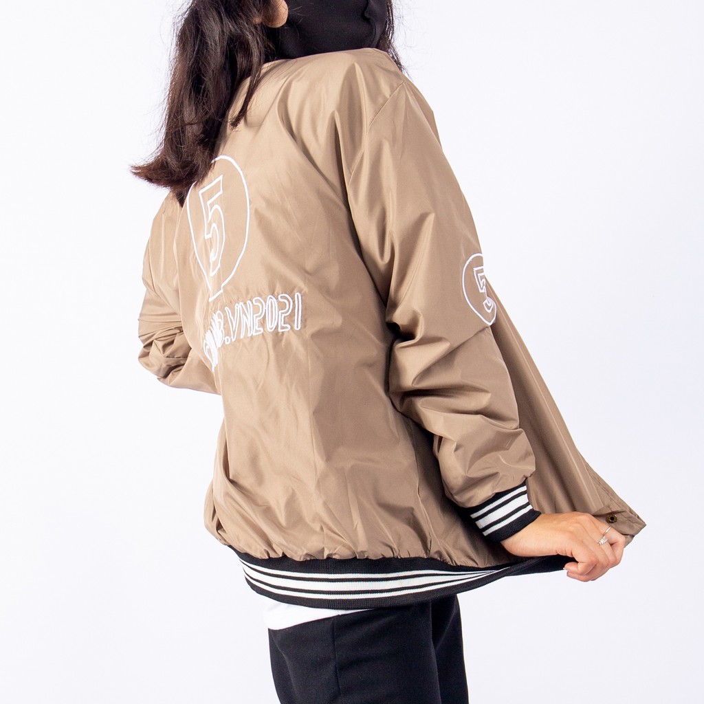 Áo khoác dù hai lớp GAZU Unisex nam nữ form rộng, áo bomber dù gió chất đẹp-GZ262