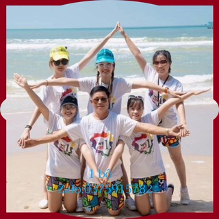 Sét quần áo đi biển cho nhóm và gia đình