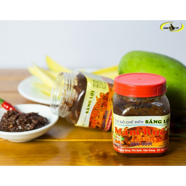 Mắm ruốc ăn liền Phú Quốc SÁNG LỢI - hũ nắp đỏ - đặc sản Phú Quốc