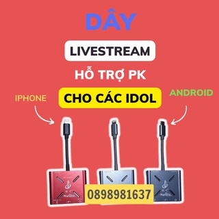 Dây live stream Stereo otg cho iphone và android