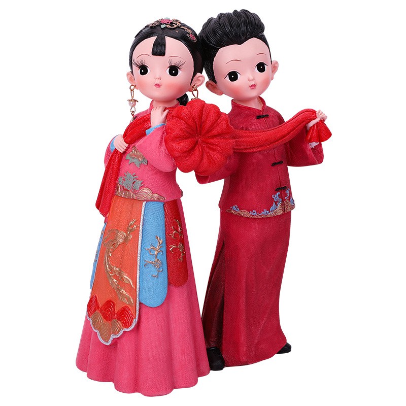 Búp Bê Nhựa Hình Cặp Đôi Dễ Thương Trang Trí Tiệc Cưới