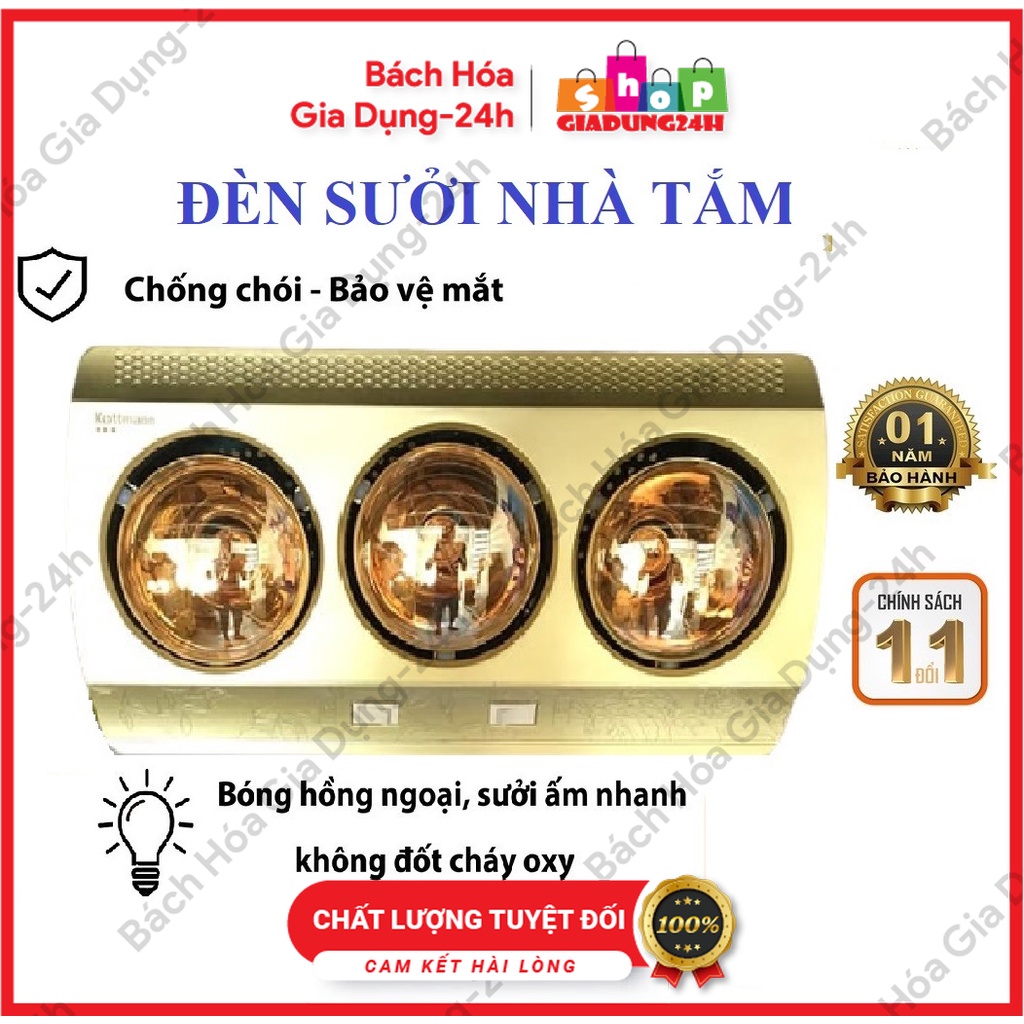 ĐÈN SƯỞI NHÀ TẮM 2 BÓNG/ 3 BÓNG HÀNG CAO CẤP BH 12 THÁNG-SIÊU ẤM-CHỐNG ẤM-GIADUNG24H